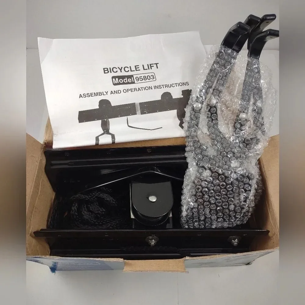 Harbor Freight Tools Garage Ceiling Mount Bicycle Lift Hoist Storage System